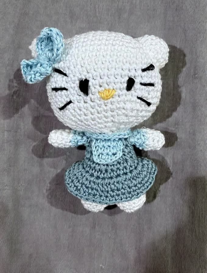 Vintage Bow Kitty - Small