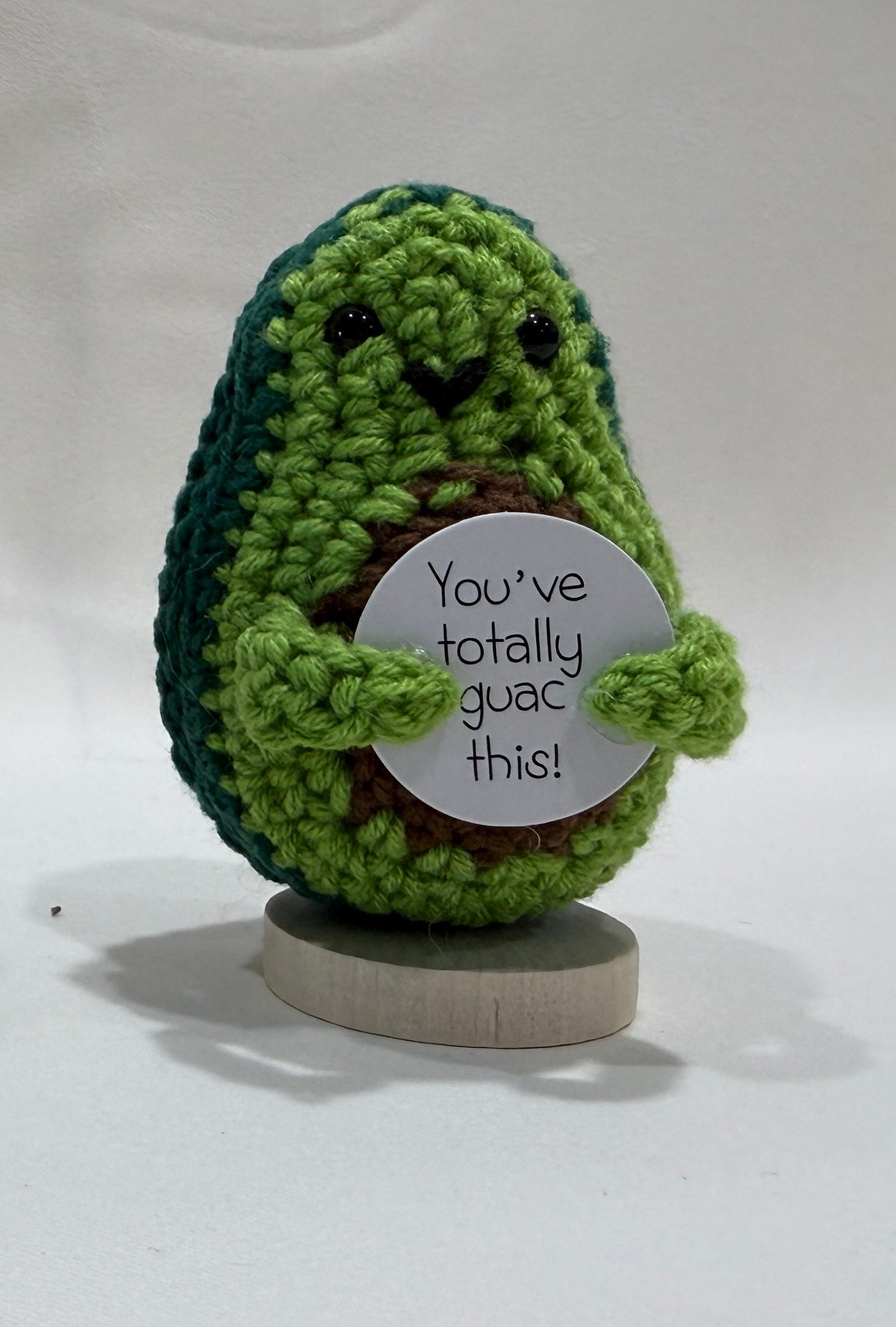 Positive Avocado – Handmade Crochet Encouragement