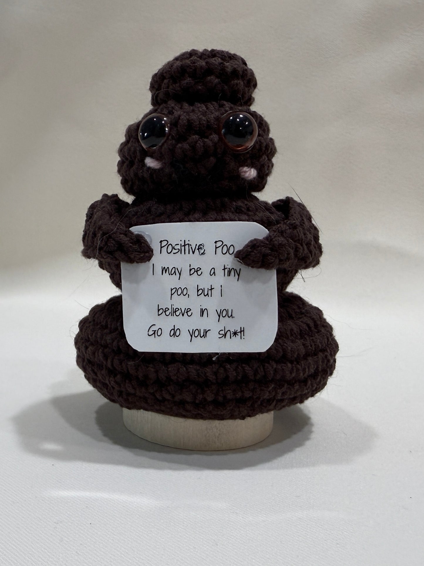 Positive Poo – Handmade Crochet Encouragement