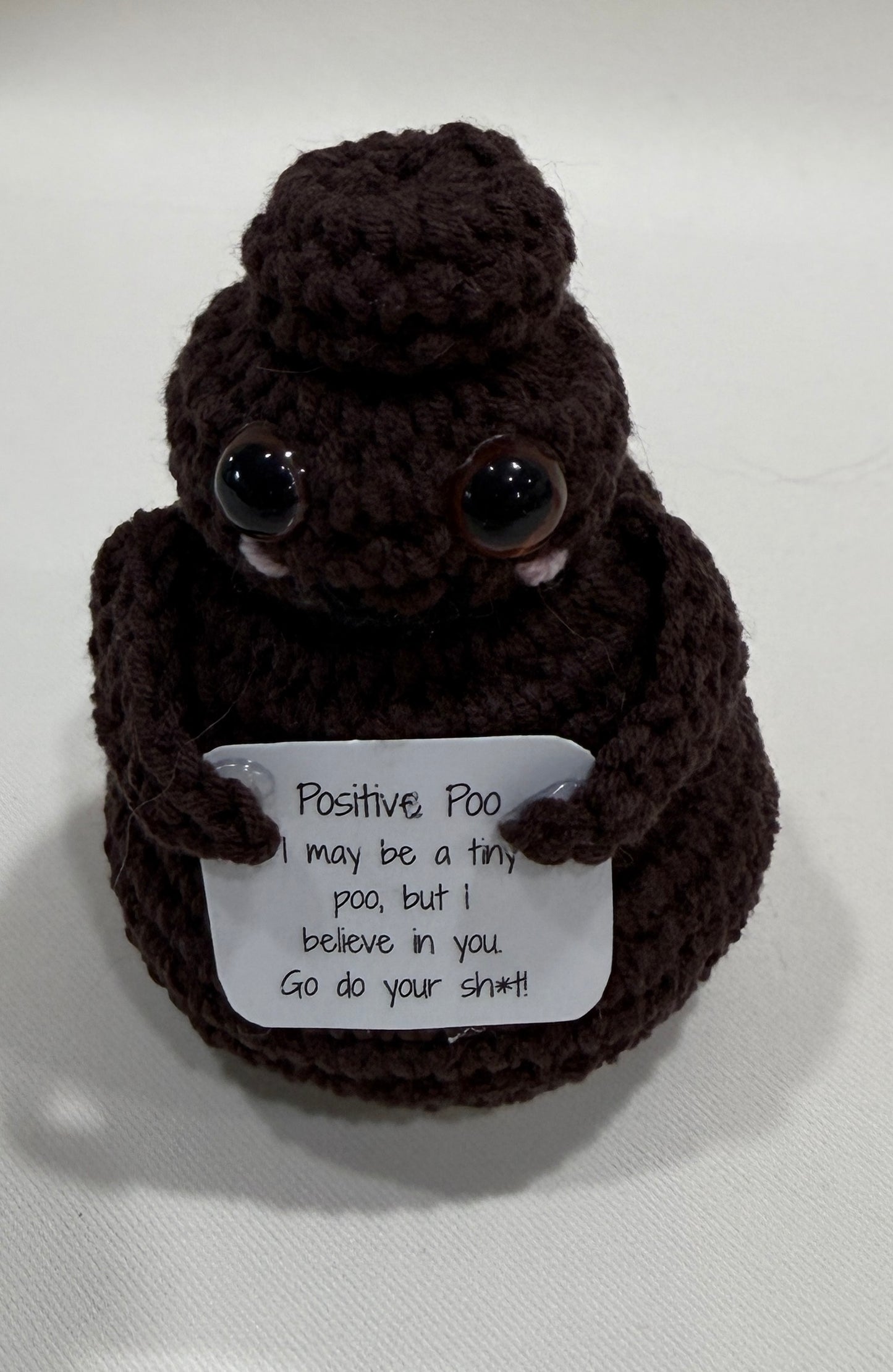 Positive Poo – Handmade Crochet Encouragement